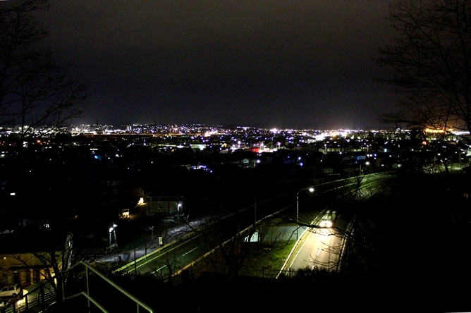八太郎ケ丘公園からの夜景